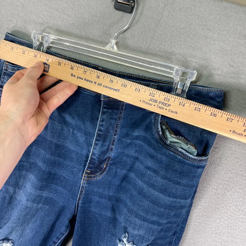 Refuge Miami Skinny Jeans Womens‎ Size 11 Distressed Dark Wash Denim